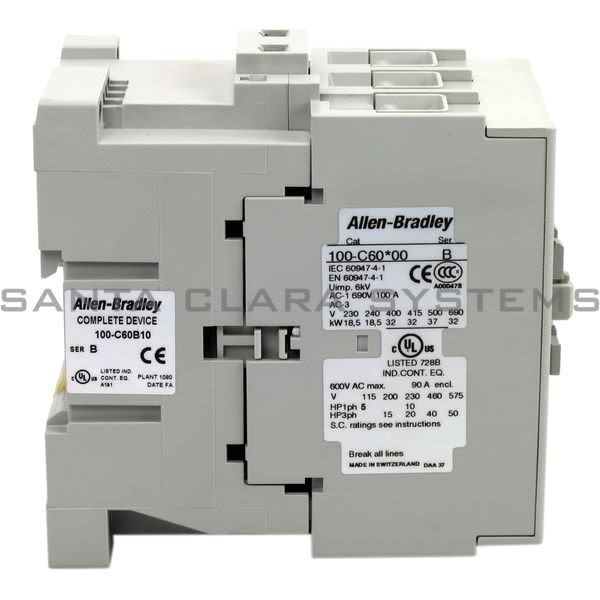 Allen Bradley 100-C60B10 Contactor Product Image