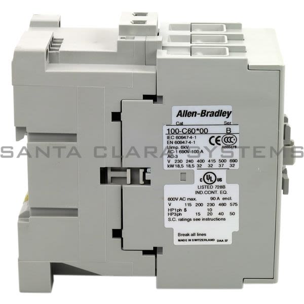 Allen Bradley 100-C60D01  Contactor Product Image