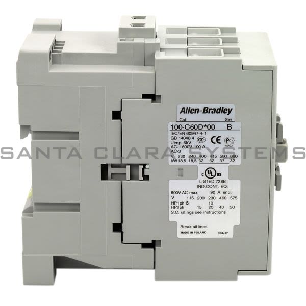 Allen Bradley 100-C60DJ10  Contactor Product Image