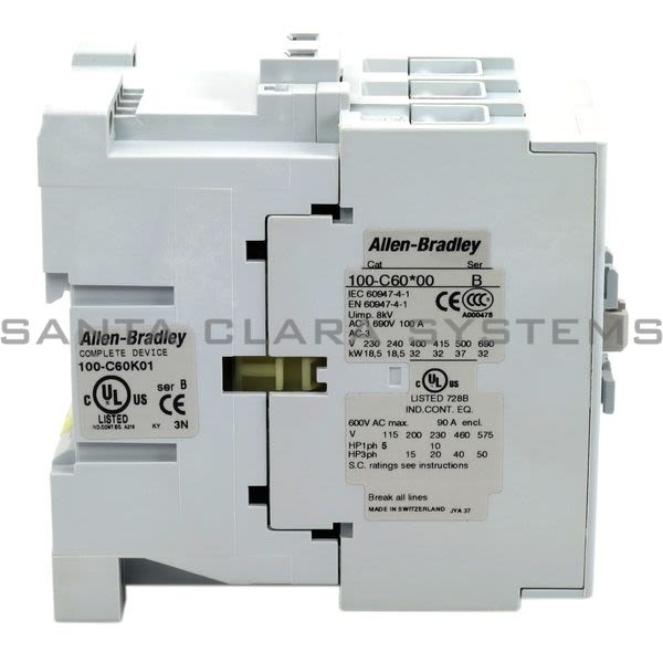Allen Bradley 100-C60K01 Contactor Product Image