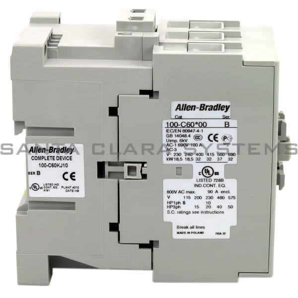 Allen Bradley 100-C60KJ10 Contactor Product Image
