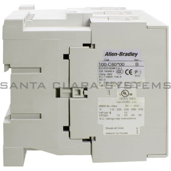 Allen Bradley 100-C60UD10  Contactor Product Image