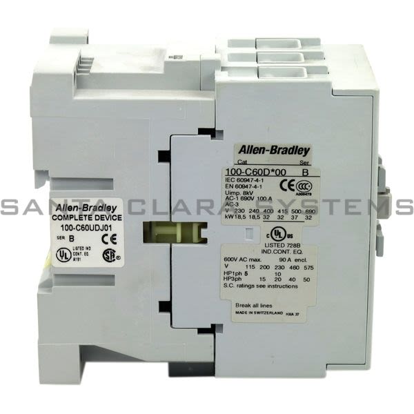 Allen Bradley 100-C60UDJ01 Contactor Product Image