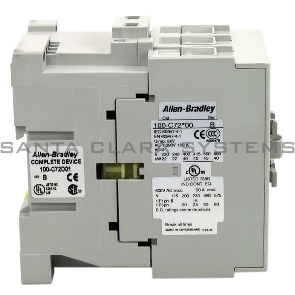 Allen Bradley 100-C72D01  Contactor Product Image