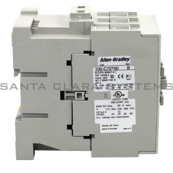 Allen Bradley 100-C72D10  Contactor Product Image