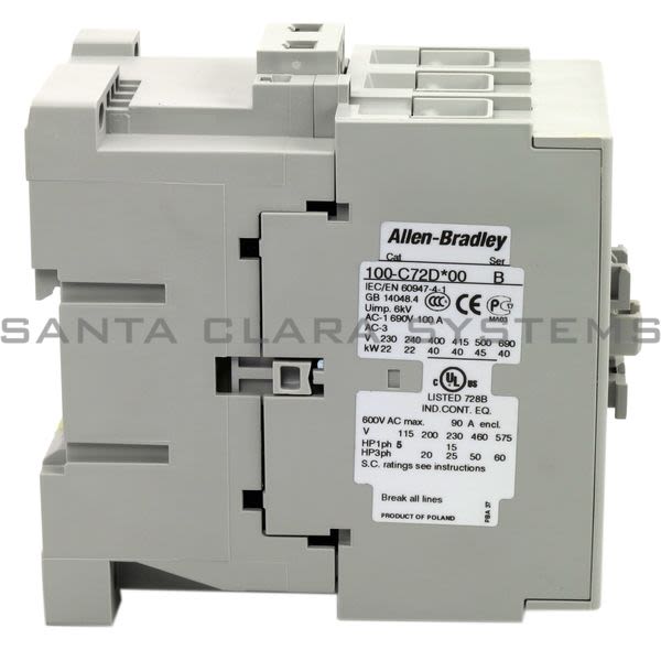 Allen Bradley 100-C72DJ00 Contactor Product Image