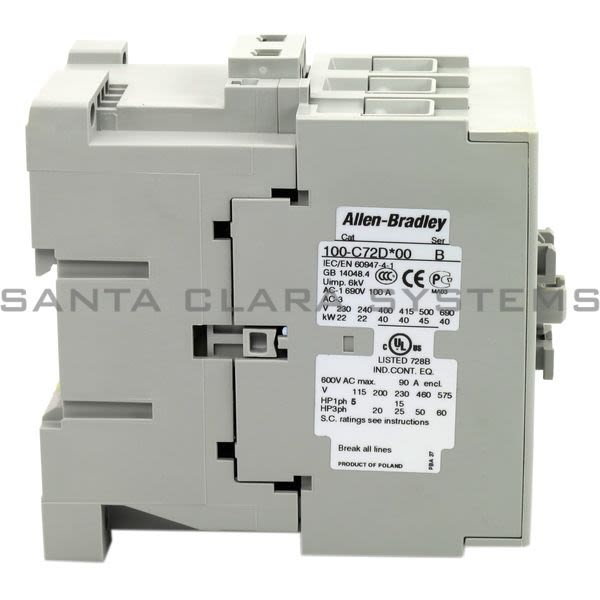 Allen Bradley 100-C72DJ10 Contactor Product Image