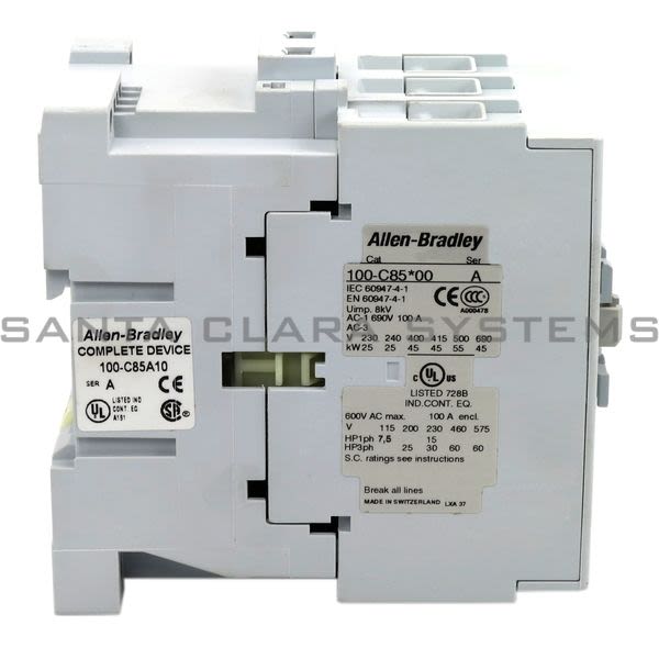 Allen Bradley 100-C85A10 Contactor Product Image