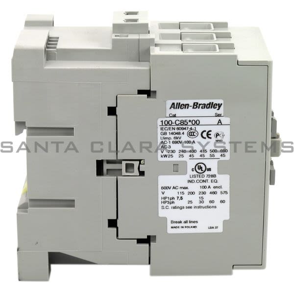 Allen Bradley 100-C85D01 Contactor Product Image