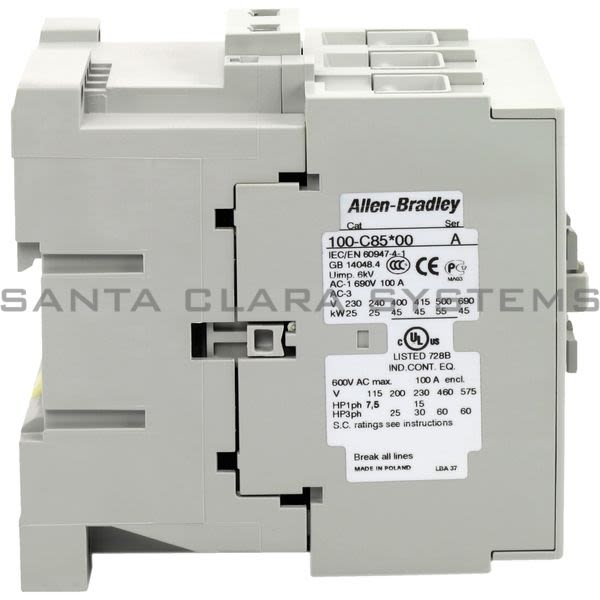 Allen Bradley 100-C85D10  Contactor Product Image