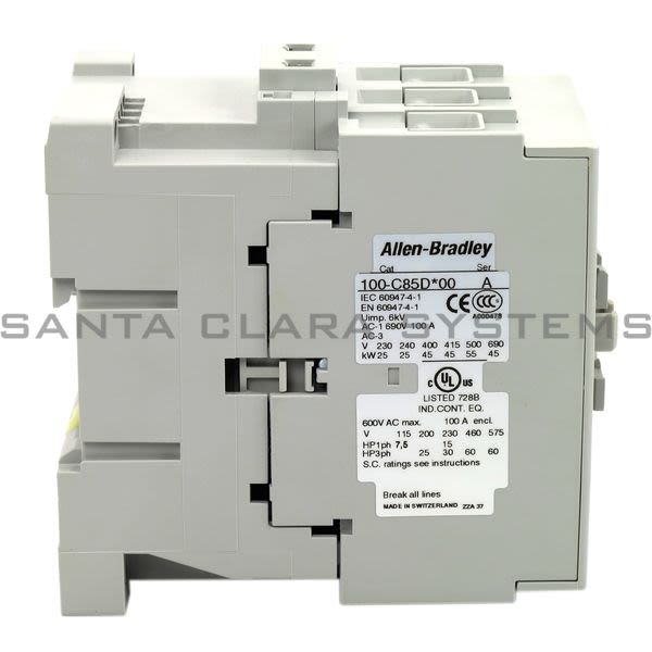 Allen Bradley 100-C85DJ00  Contactor Product Image