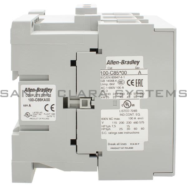 Allen Bradley 100-C85KA00 Contactor Product Image