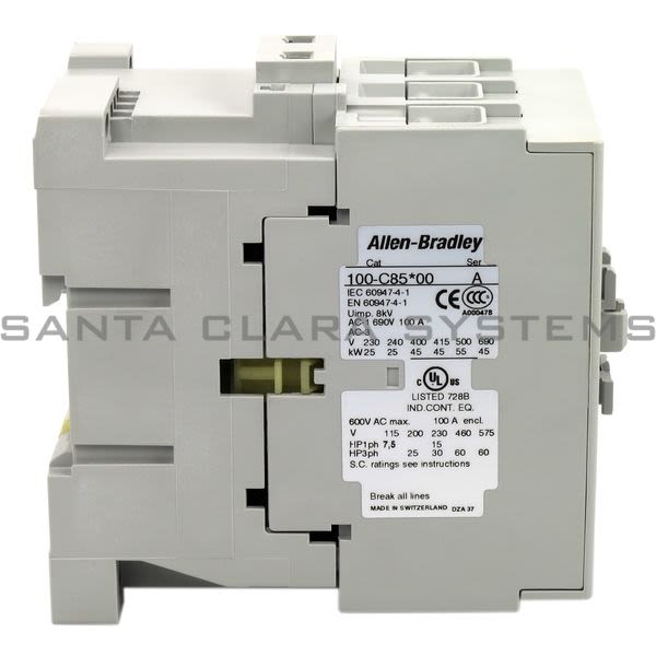 Allen Bradley 100-C85KF10 Contactor Product Image