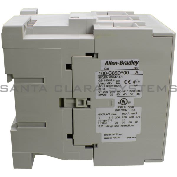 Allen Bradley 100-C85UDJ10 Contactor Product Image