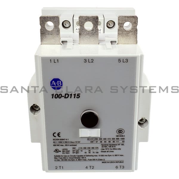 Allen Bradley 100-D115D00 Contactor Product Image