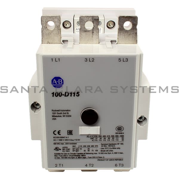 Allen Bradley 100-D115D11 Contactor Product Image