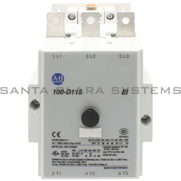 Allen Bradley 100-D115EA11 Contactor Product Image
