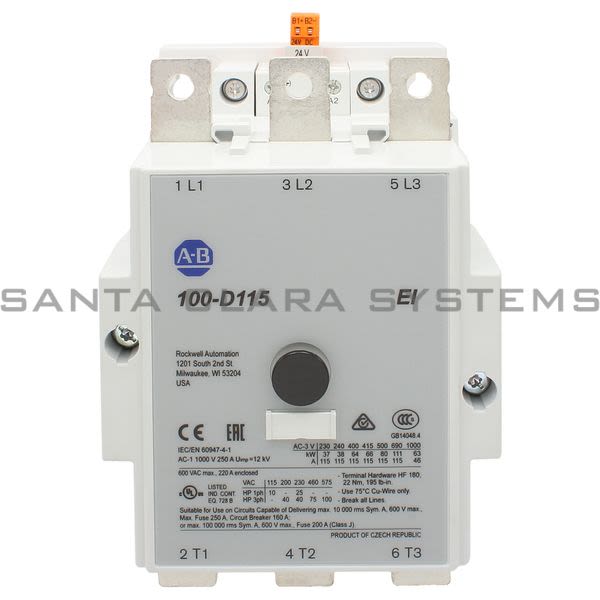 Allen Bradley 100-D115EJ11 Contactor Product Image