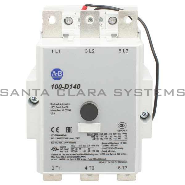 Allen Bradley 100-D140ZJ22L Contactor Product Image