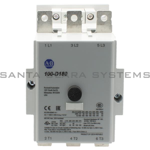 Allen Bradley 100-D180B11 Contactor Product Image