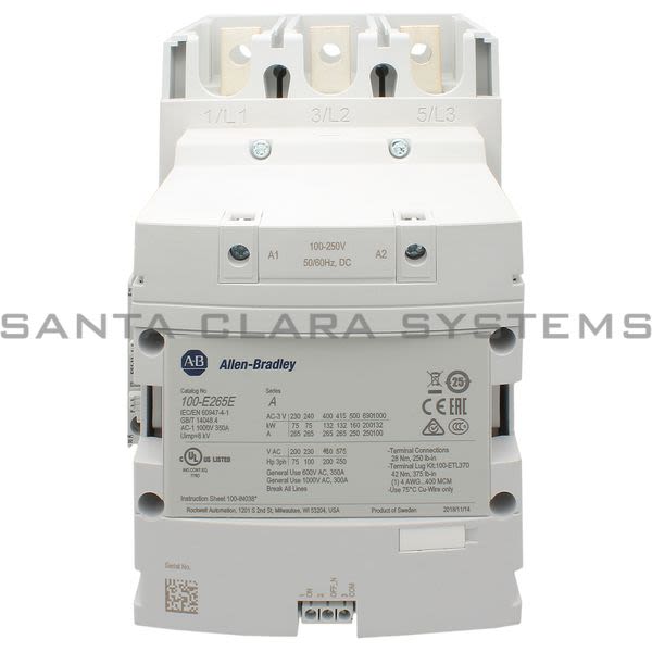 Allen Bradley 100-E265ED11  Contactor Product Image