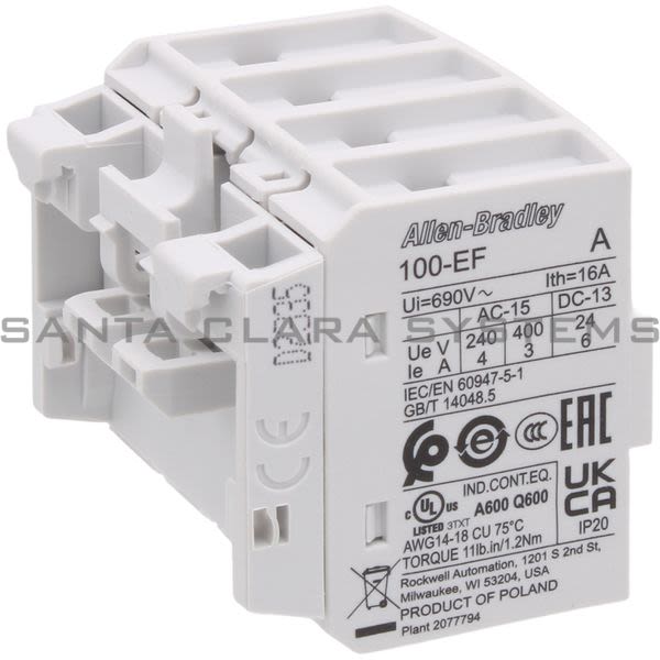 Allen Bradley 100-EFA31 Contact Block Product Image