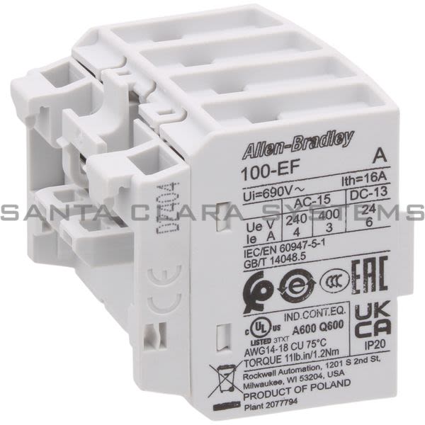 Allen Bradley 100-EFA40 Contact Block Product Image