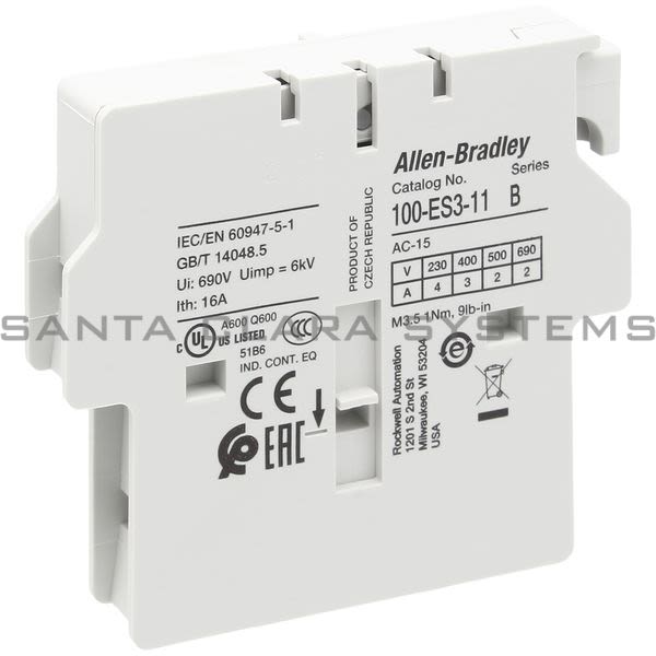 Allen Bradley 100-ES3-11 Auxiliary Contact Product Image