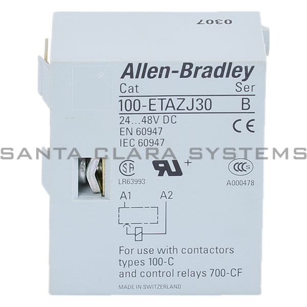 Allen Bradley 100-ETAZJ30 Contactor Product Image