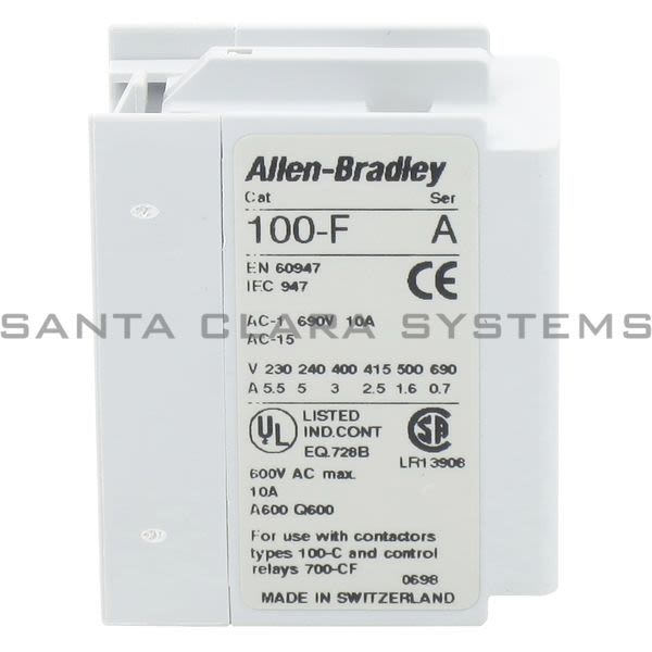 Allen Bradley 100-FC11 Auxiliary Contact Block Product Image
