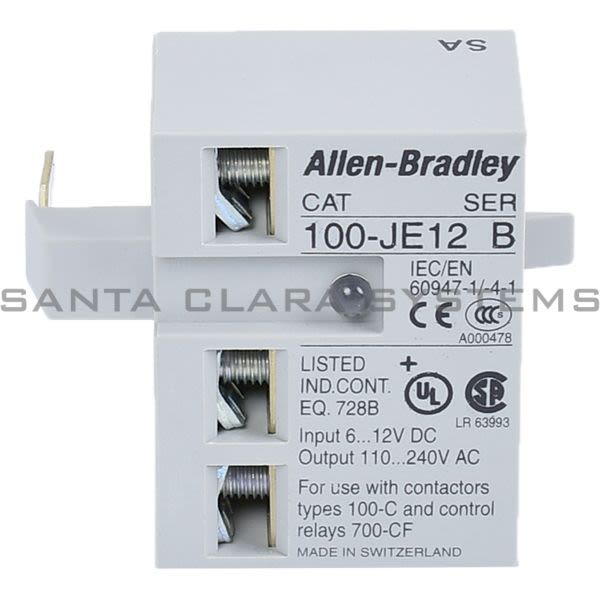 Allen Bradley 100-JE12 Contactor Product Image