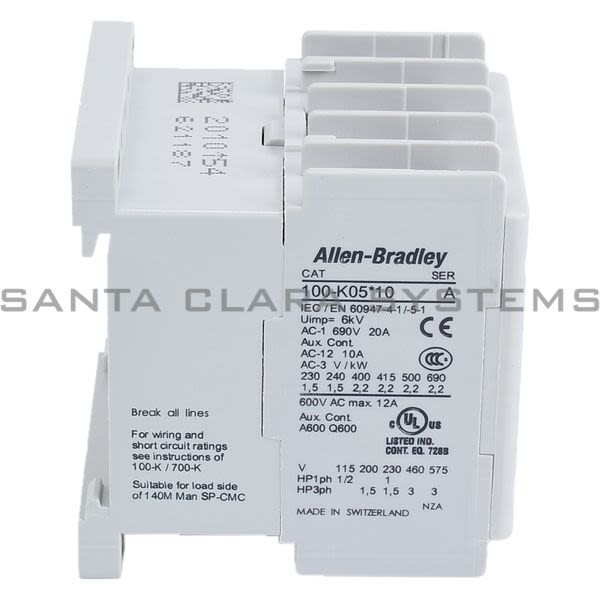 Allen Bradley 100-K05KF10 Contactor Product Image