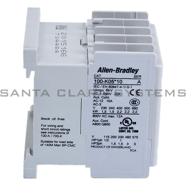 Allen Bradley 100-K05ZJ10 Contactor Product Image