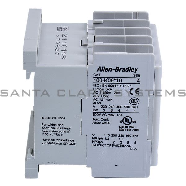 Allen Bradley 100-K09D10M Contactor Product Image