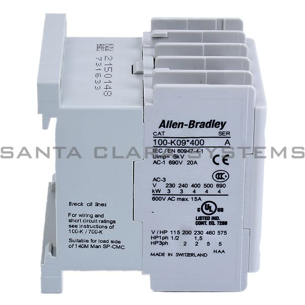 Allen Bradley 100-K09D400  Mini Contactor Product Image