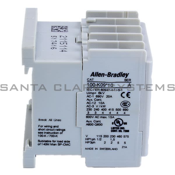 Allen Bradley 100-K09DJ10 Contactor Product Image