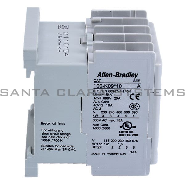 Allen Bradley 100-K09KF10 Contactor Product Image