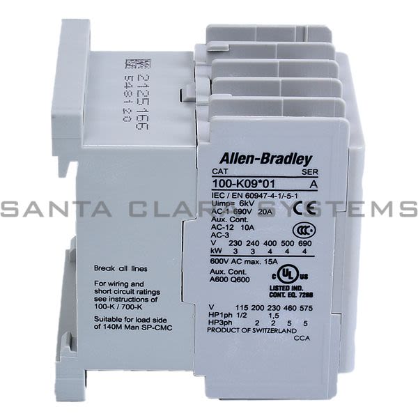 Allen Bradley 100-K09ZJ01 Contactor Product Image