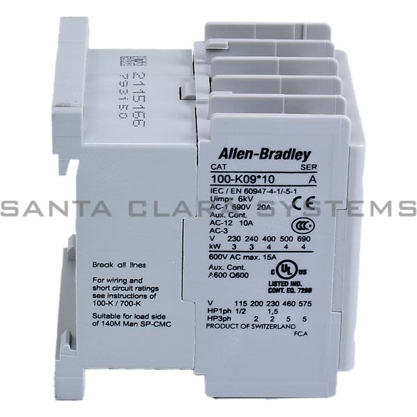 Allen Bradley 100-K09ZJ10 Contactor Product Image