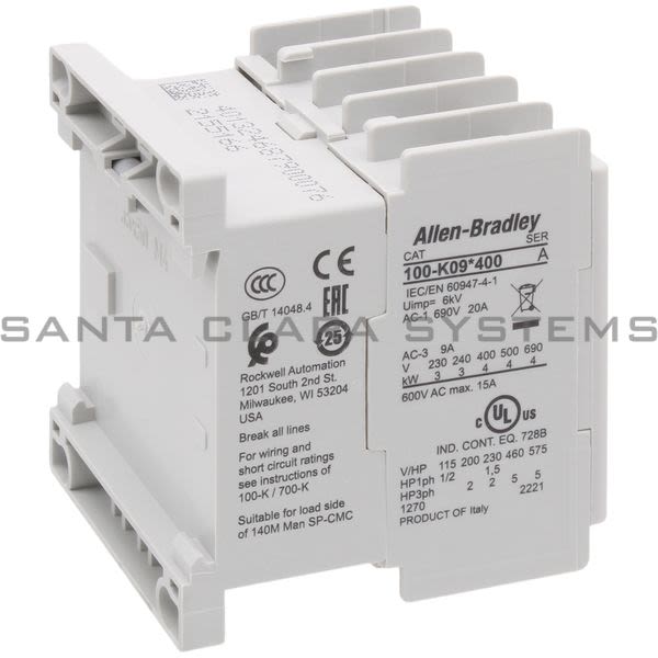 Allen Bradley 100-K09ZJ400 Contactor Product Image