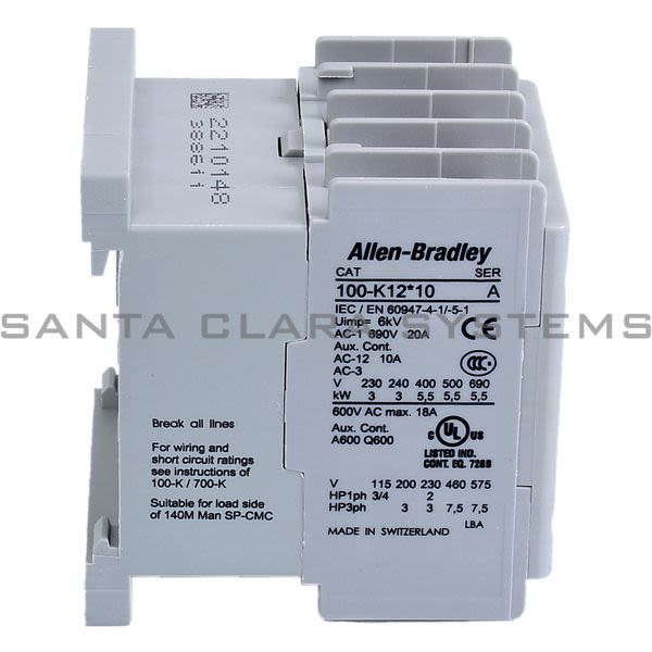 Allen Bradley 100-K12D10 Contactor Product Image