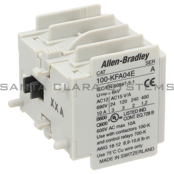 Allen Bradley 100-KFA04E Auxiliary Contact Block Product Image