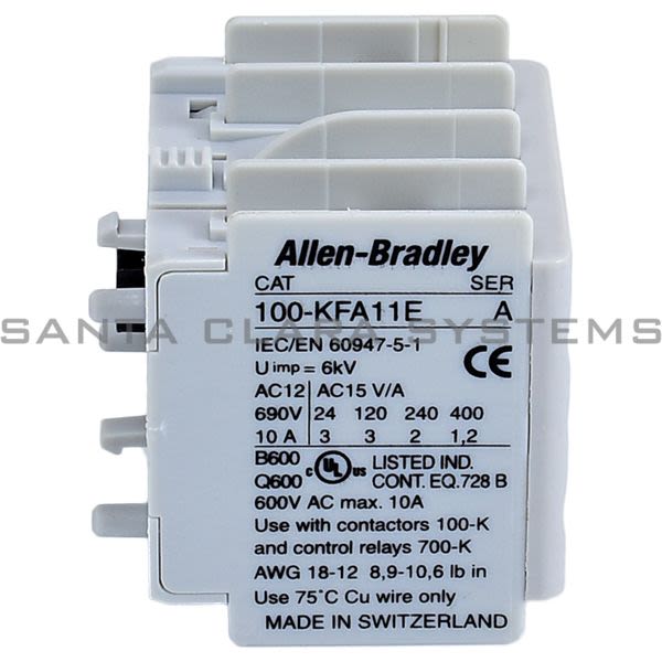 Allen Bradley 100-KFA11E Auxiliary Contact Block Product Image