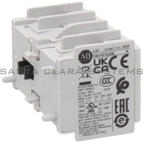 Allen Bradley 100-KFA20E Auxiliary Contact Product Image