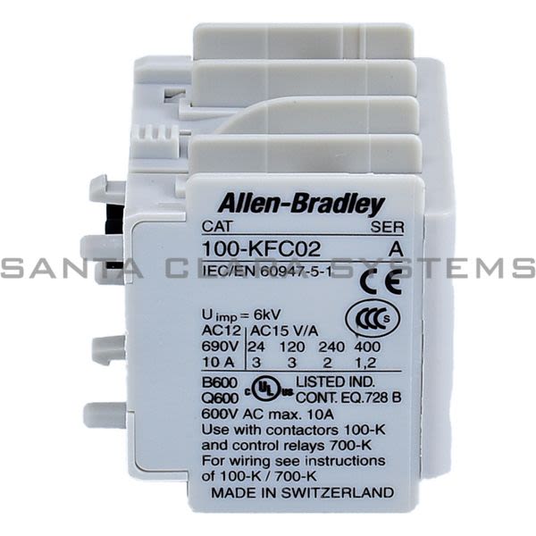Allen Bradley 100-KFC02 Auxiliary Contact Block Product Image