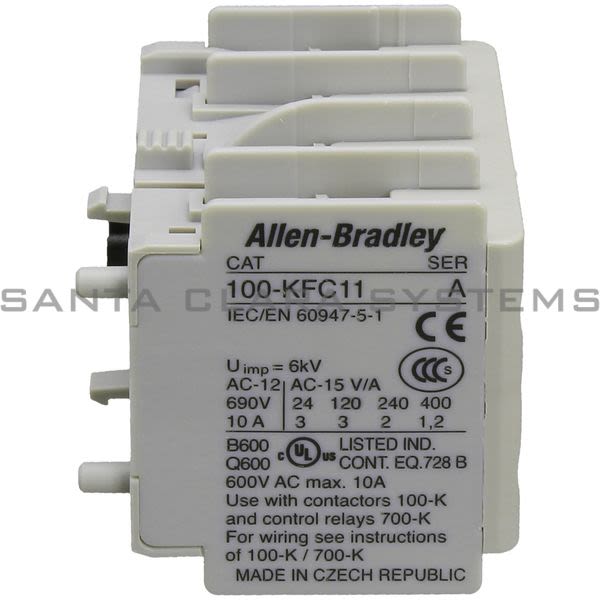 Allen Bradley 100-KFC11 Auxiliary Contact Block Product Image