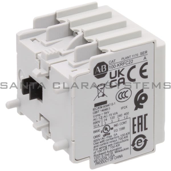 Allen Bradley 100-KRFC22 Auxiliary Contact Block Product Image