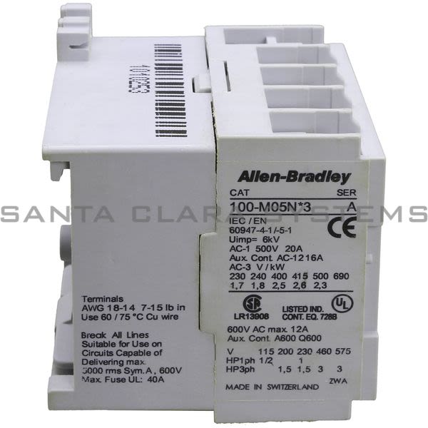 Allen Bradley 100-M05NA3 Contactor Product Image
