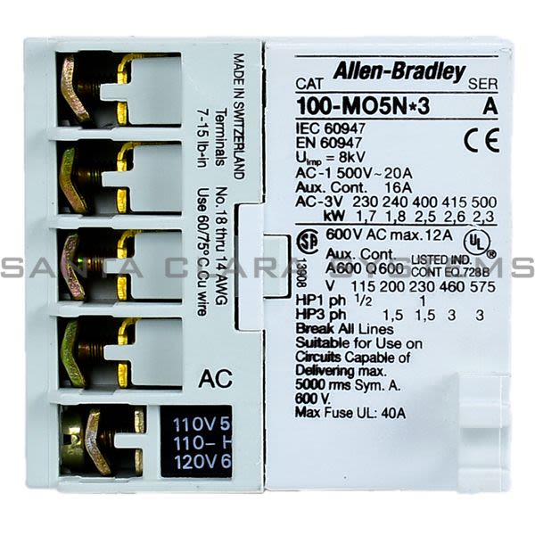 Allen Bradley 100-M05ND3S Contactor Product Image