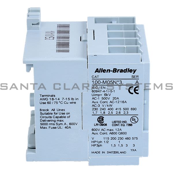Allen Bradley 100-M05NKT3S Mini Contactor Product Image